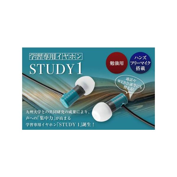 ふるさと納税 マイク付き 学習専用イヤホン STUDY1 イヤホン 神奈川県川崎市