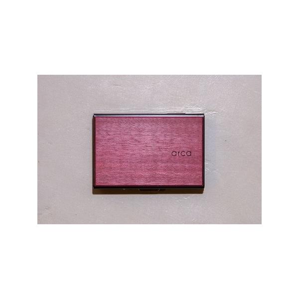 ■ 容量　容　量　：カードケース…1個　収納枚数：6枚（カードの厚みによる）　特　徴　：スキミング防止機能　サイズ　：15mm×65mm×96mm　重　さ　：約90g　材　質　：ステンレスボディー　樹　種　：パープルハート■ 配送について　...