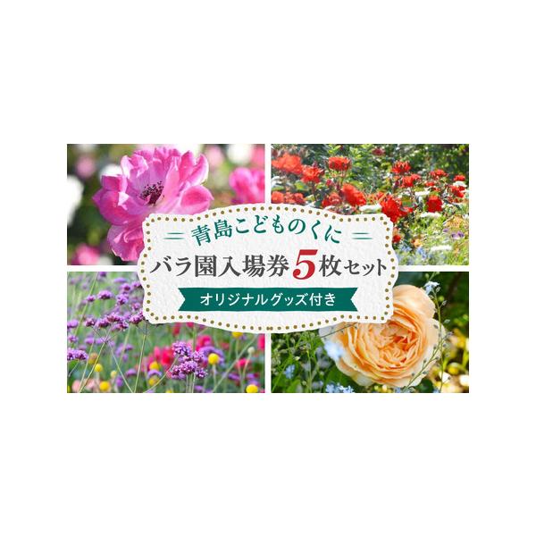 ■ 容量　・青島こどものくに　バラ園入場券×5枚セット　・こどものくにガーデン再生ものがたりオリジナル小冊子（No.1、No.2)　・オリジナルポストカード×1枚　■ 配送について　ご入金確認後、翌月末までに発送予定