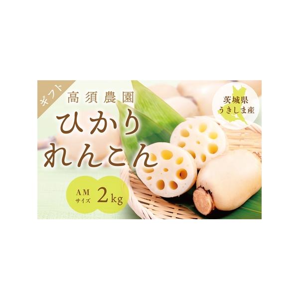 ■ 容量　ひかりレンコン AMサイズ 2kg (目安本数：2本から3本)■ 配送について　入金確認後、2週間から3週間程度で発送。　　※沖縄本島、全国の離島エリアへは発送しておりません。ご了承ください。　　※年末年始などの長期休暇中は、お届...