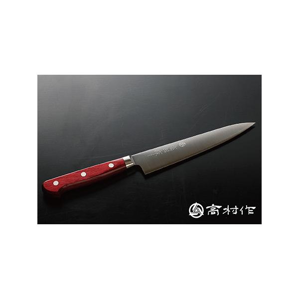 高村刃物製作所　牛刀　鍔付きスーパーゴールド　ワインレッド柄 高村刃物製作所 牛刀 鍔付きスーパーゴールド ワインレッド柄