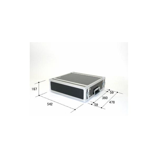 ■ 容量　EIA規格３U以下で奥行３６０mm以下　色　ブラック　重量　約６kg　付属パーツ　・ハンドル：122×1個　・キャッチロック：780×4個　・コーナー：851×8個　・ゴム足：K3215×4個、K3218×4個　タイプ：【常温】