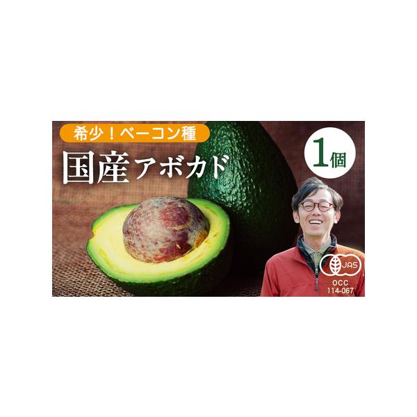 ■ 容量　国産オーガニックアボカド（ベーコン種）1個　※1個あたり200g程度　　[食べ頃]　ヘタのところが柔らかくなったら食べ頃です（到着して3〜4日後ぐらい）■ 配送について　11月下旬?12月発送予定　タイプ：【常温】【ギフト】
