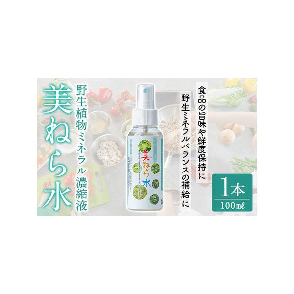 ふるさと納税 a991 美ねら水(みねらすい)・野生植物抽出ミネラル含有溶液(1本・100ml)【鹿児島ますや】 姶良市 みねらる ミネラル 鮮度維持 栄.. 鹿児島県姶良市
