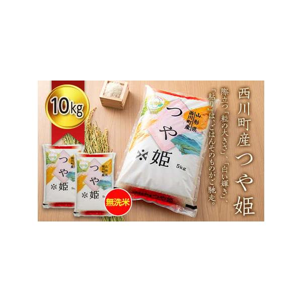 ふるさと納税 FYN6-275 令和7年度 山形県 西川町産 無洗米 つや姫 10kg