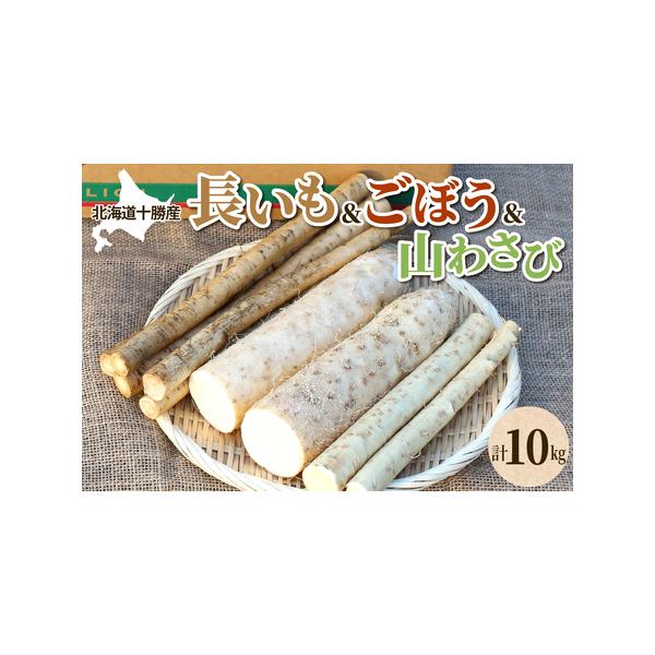 ■ 容量　長芋5kg、ごぼう4kg、山わさび1kg　　■消費期限　到着後、お早めにご賞味ください。　　■保存方法　風通しの良い冷暗所で保管■ 配送について　入金確認後2〜3週間程度　　※10月〜3月お申込み分は秋堀長いも、4月〜9月お申込み...