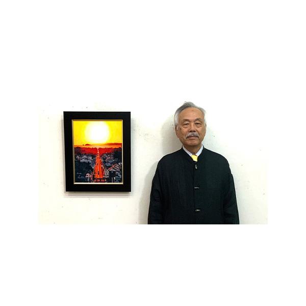 ふるさと納税 画家・中村勝人の「光の道」版画作品[F4624] 福岡県福津市