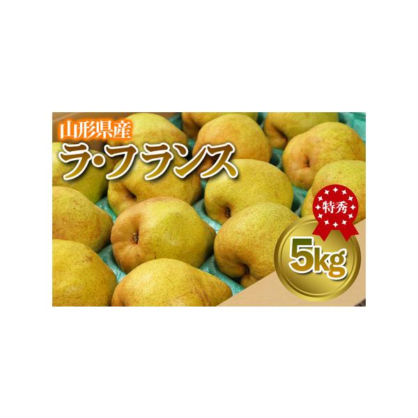 ■ 容量　【令和8年産】　ラ・フランス 特秀品 5kg (12〜20玉)■ 配送について　【申込期日】2026年12月15日まで　【発送期間】2026年12月01日頃〜2026年12月31日頃　※状況により配送時期が前後する場合がございます...