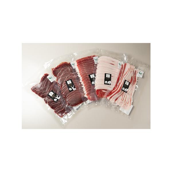 ■ 容量　■内容　A：鹿　もも肉（スライス）（加熱用）　200g×1袋　B：鹿　ロース（スライス）（加熱用）　200g×1袋　C：猪　もも肉（スライス）（加熱用）　200g×1袋　D：猪　ロース（スライス）（加熱用）　200g×1袋　E：猪...