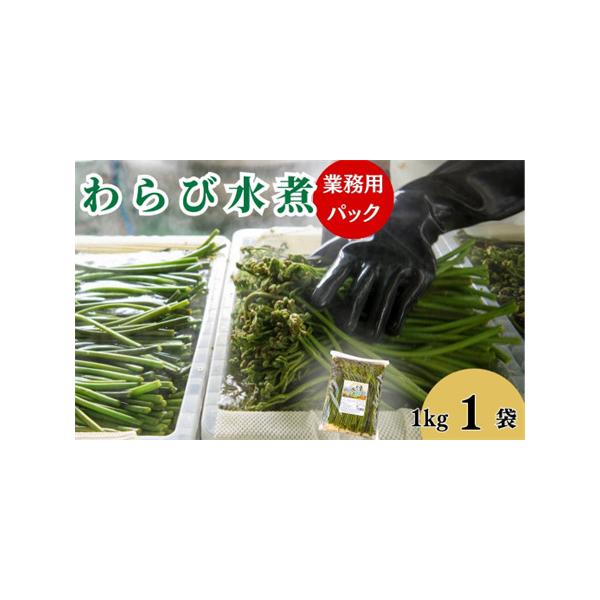 ■ 容量　わらびの水煮　業務用１kg×１袋　＜原材料＞　わらび、食塩／亜鉛含有酵母エキス、ｐｈ調整剤、酸化防止剤（ビタミンC、フェルラ酸）　＜産地＞西和賀産■ 配送について　決済から14日前後で発送　タイプ：【冷蔵】