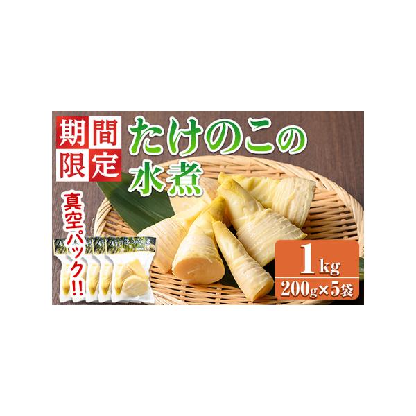 ■ 容量　たけのこの水煮(真空パック)：200g×5袋■ 配送について　4月中旬より順次発送　タイプ：【冷蔵】