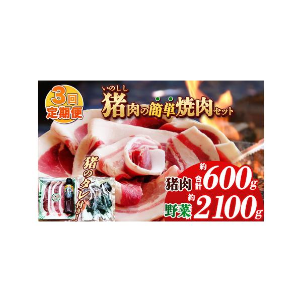 ■ 容量　900ｇ　（猪肉 200ｇ 野菜 700ｇ） ×3 回■ 配送について　ご寄附確認の翌月より1回目を発送（計3回発送）　タイプ：【冷凍】【定期】