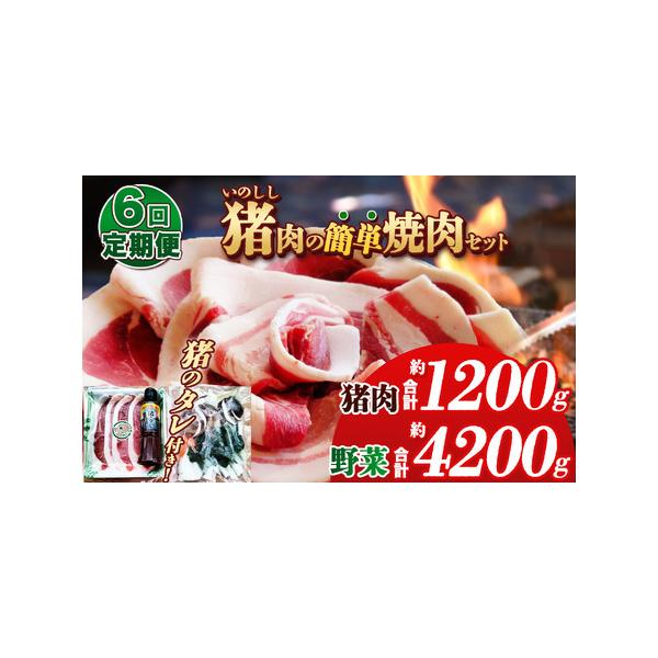 ■ 容量　900ｇ　（猪肉 200ｇ 野菜 700ｇ） ×6回■ 配送について　ご寄附確認の翌月より1回目を発送（計6回発送）　タイプ：【冷凍】【定期】