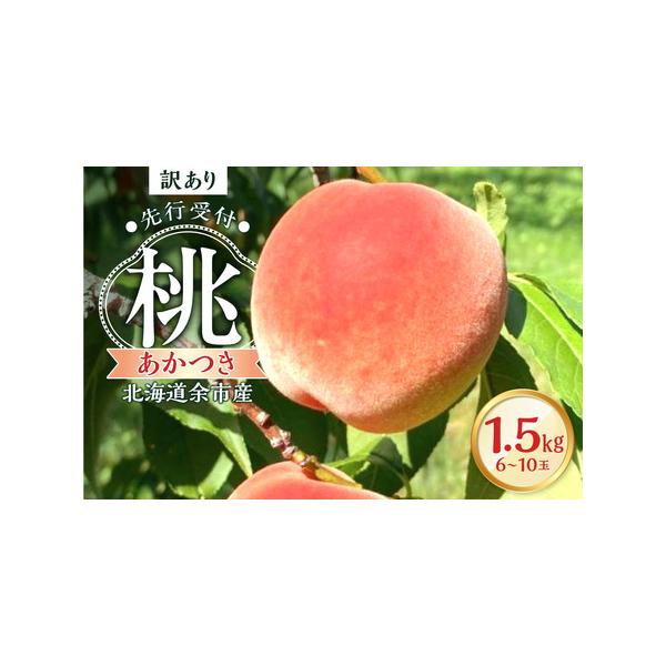 ■ 容量　桃「あかつき」1.5kg（6〜10玉）を段ボール1箱に梱包して冷蔵便にてお送りいたします。■ 配送について　2026年8月下旬頃〜9月上旬頃　※天候により前後する場合がございます。　タイプ：【冷蔵】