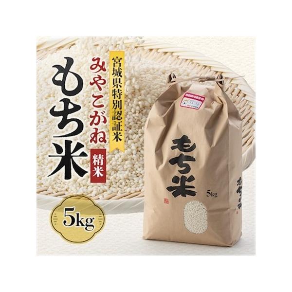 ふるさと納税 宮城県川崎町産・みやこがね　もち米(精米)5kg【1080299】 宮城県川崎町