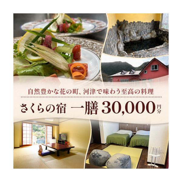 ふるさと納税 【30,000円分】宿泊補助券 一膳 割烹 河津桜 宿泊補助券 静岡県河津町