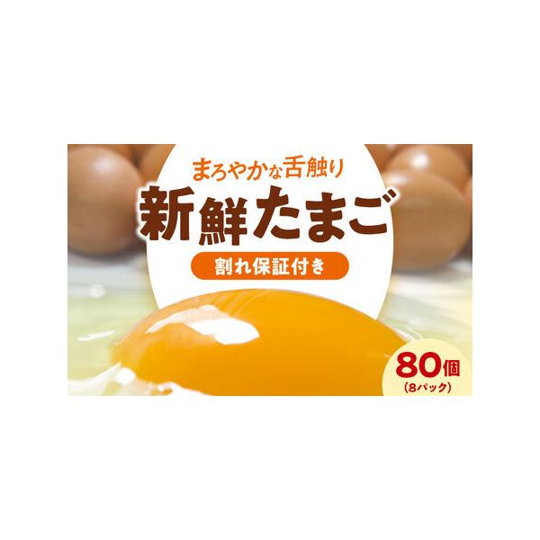 ふるさと納税 平飼い たまご（8パック）卵 80個[AGDQ003] 愛媛県大洲市