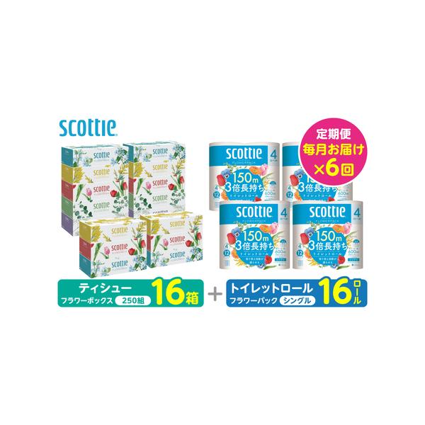 ふるさと納税定期便ティッシュ＆トイレット96箱セット