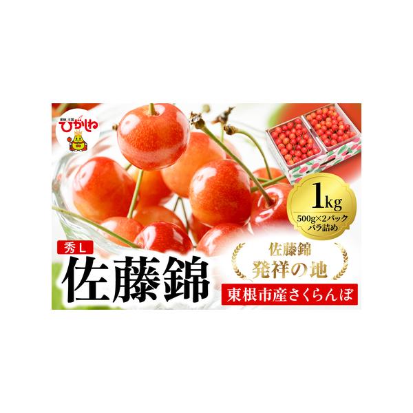 ■ 容量　■容量　東根産さくらんぼ「佐藤錦」（秀品・Lサイズ）　1kgバラ詰め　(500ｇ×2パック)　※こちらの返礼品は地理的表示（GI)「東根さくらんぼ」ではありません。予めご了承ください。　　■賞味期限　到着後はお早めにお召し上がりく...