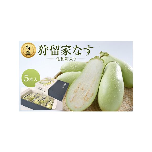 ■ 容量　特選・狩留家ナスM5本ギフト(化粧箱入)■ 配送について　2026年7月〜10月下旬ごろまで　【受付期間】　2025年11月20日〜2026年10月31日　タイプ：【冷蔵】