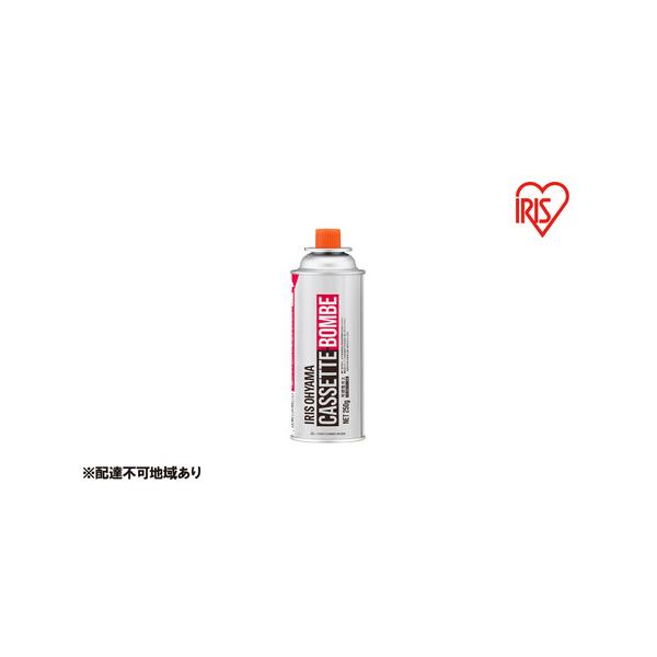 ■ 容量　●型番　 IGB-250B　 ●内容量　 3本入り　 ●使用ガス　 可燃性ガス、LPG液化ブタン有臭　 ●容器材質　 ブリキ鋼板　 ●商品サイズ（cm）　 1本あたり：直径約6.8×高さ約18.5　 ●製品質量　 1本あたり：約2...