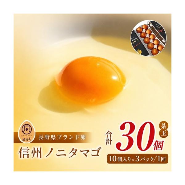 ふるさと納税 信州ノニタマゴ　茶玉３０個  長野県松本市