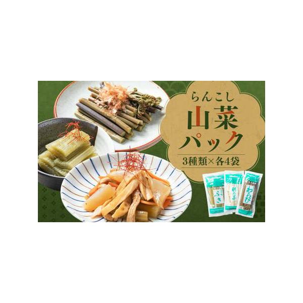 ■ 容量　ふき：150g×4パック　竹の子：120g×4パック　わらび：150g×4パック■ 配送について　寄附確認後、30営業日以内に発送予定　年末年始(12月・1月)は寄附確認後、60営業日以内に発送予定　※天候や発送状況により多少前後...