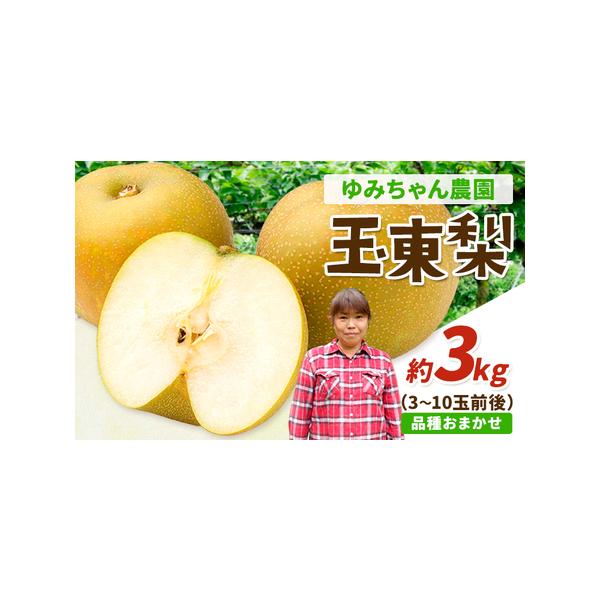 ■ 容量　梨 約3kg(3〜10玉前後)■ 配送について　8月下旬-10月上旬頃出荷　タイプ：【冷蔵】