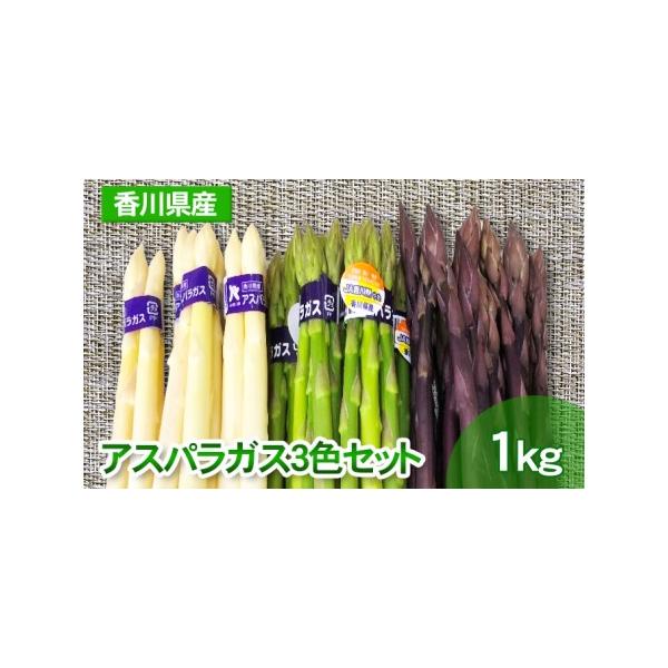 ■ 容量　グリーンアスパラ500g　ホワイトアスパラ300g　パープルアスパラ200g　計1kg　■ 配送について　2026年3月15日〜7月10日　　タイプ：【冷蔵】