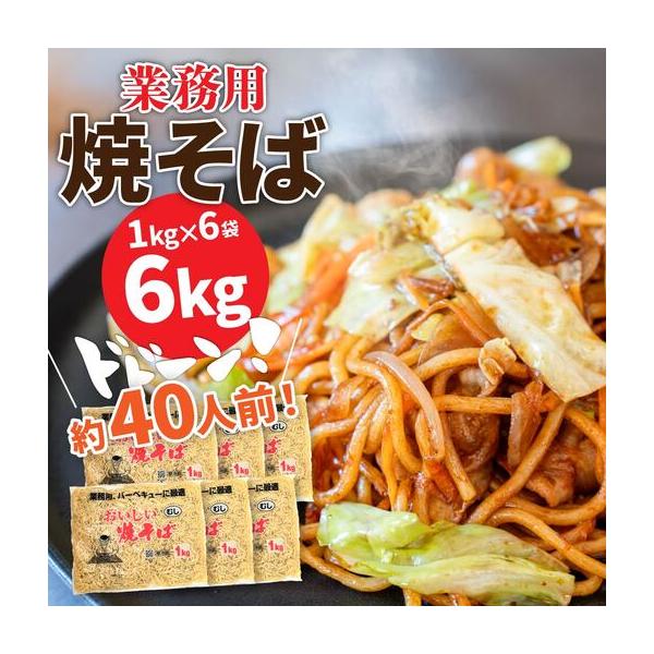 ふるさと納税 焼きそば 業務用おいしい焼そば 40人前 6kg｜やきそば 群馬県前橋市
