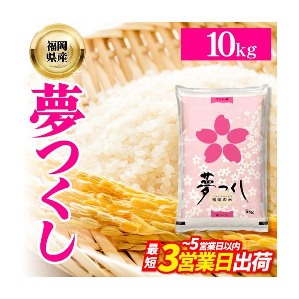 ふるさと納税 【数量限定】令和7年産 夢つくし(精米) 福岡県産ブランド米 10kg (品番:3X11R7) 福岡県赤村