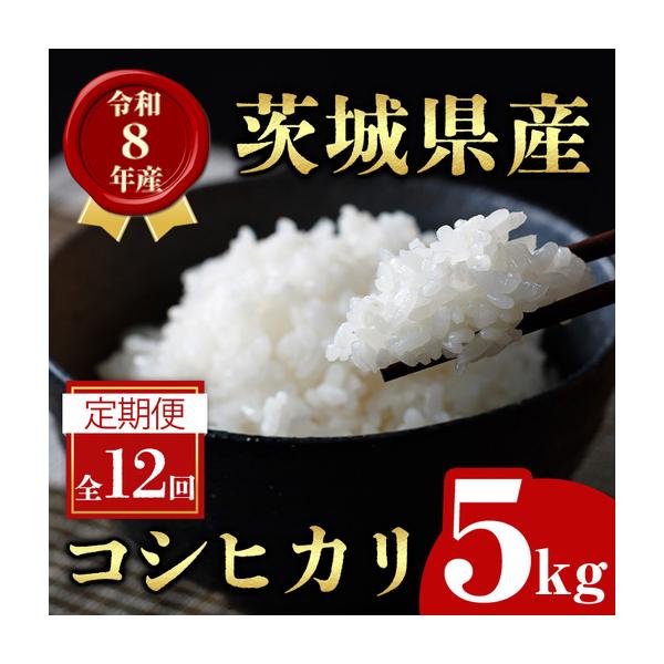 ふるさと納税 米 定期便 コシヒカリ 5kg 12ヶ月 【定期便】【ho1796】 茨城県常陸大宮市