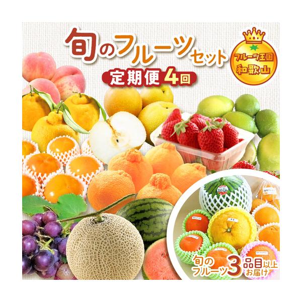 ふるさと納税 定期便 フルーツセット 年4回(春・夏・秋・冬)【8003-3】 和歌山県御坊市