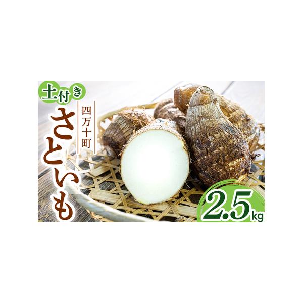 ■ 容量　さといも　2.5kg　　【消費期限】　土付きのまま冷暗所保管で1週間程度■ 配送について　【申込期日】　・2026年1月初旬までの期間限定受付　・限定数量到達次第受付を締め切ります　　収穫次第順次発送となりますので、当該期間に不在...