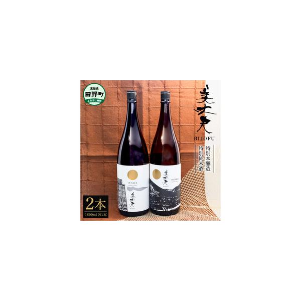 日本酒2本セット　四合瓶　射美　美丈夫 ふるさと納税 美丈夫 特別純米酒＆特別本醸造 2本セット 1800ml×2本
