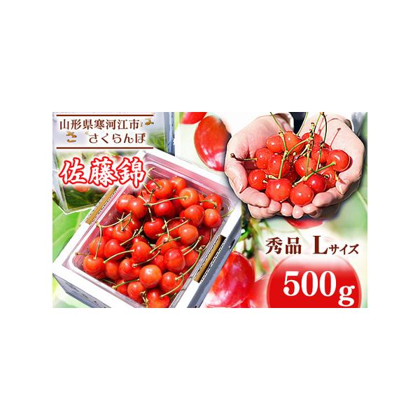 ■ 容量　【容量】　【先行予約】　2026年産（令和8年産）　山形県産（寒河江市産）　※令和8年産の先行予約品です。　　さくらんぼ「佐藤錦」　秀品 Lサイズ以上 500g　　※こちらの返礼品は、のし・ラッピング対応はできません。　※糖度保証...