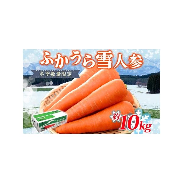 ■ 容量　ふかうら雪人参1箱（約10kg）　■ 配送について　2026年1月中旬〜2026年3月下旬　　タイプ：【常温】