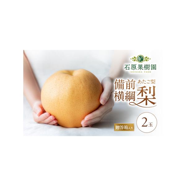 ■ 容量　備前横綱梨（あたご梨）2玉 （1玉 1kg〜1.4kg）　岡山県内産（5条8号ハ）　※贈答箱で上品に梱包いたします。（時期により箱デザインの変更がございます）　■ 配送について　2025年11月15日〜2026年2月14日　　タイ...