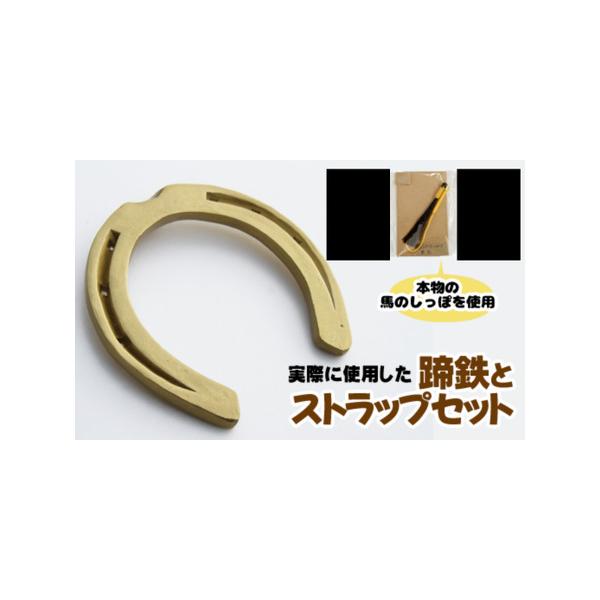 ■ 容量　１組　・蹄鉄（鉄・ゴールド）１個　・馬のしっぽの毛ストラップ（栗毛）１個　サイズ：しっぽ部分 約８cm×ストラップ部分 約８cm　※馬のしっぽの長さによってしっぽ部分のサイズは若干異なります。■ 配送について　寄附納入確認後、1ヶ...
