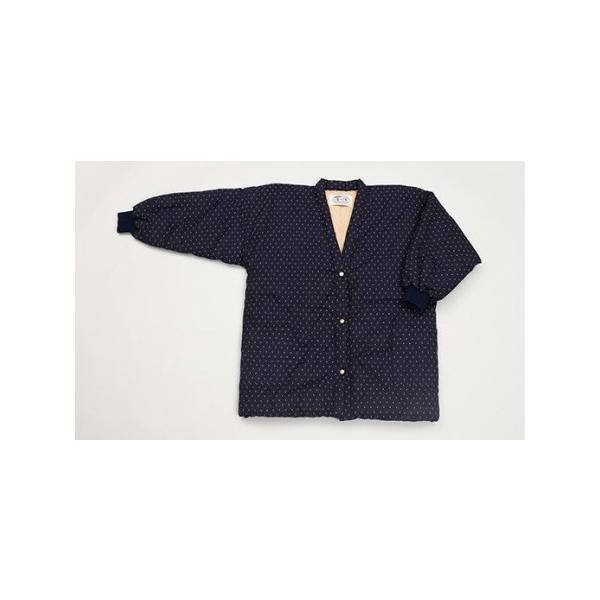 ■ 容量　久留米はんてん / 婦人あられジャケットはんてん（紺色）×1着　　◆素材　表地：綿100％　裏地：綿100％　中綿：綿70% ポリエステル30%　　◆寸法　着丈：79cm　身幅：63cm　裄丈：78cm　■ 配送について　入金後の...