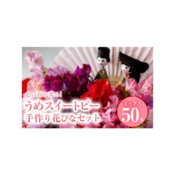 ■ 容量　・スイートピー　ミックス50本　・オアシス（給水スポンジ）　・オアシスベース　・人形　・扇子　・毛せん■ 配送について　2026年2月下旬以降順次発送予定　タイプ：【常温】