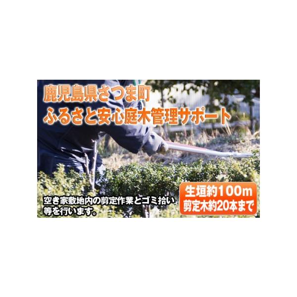 ■ 容量　空き家敷地内の剪定と持出し処分、敷地内のゴミ拾い（30分程度）、作業前後の写真報告　　※生け垣100ｍ程度まで、剪定木20本程度まで■ 配送について　入金確認後30日以内に発送　※お申込みが集中した場合や、年末年始（11月〜翌年2...