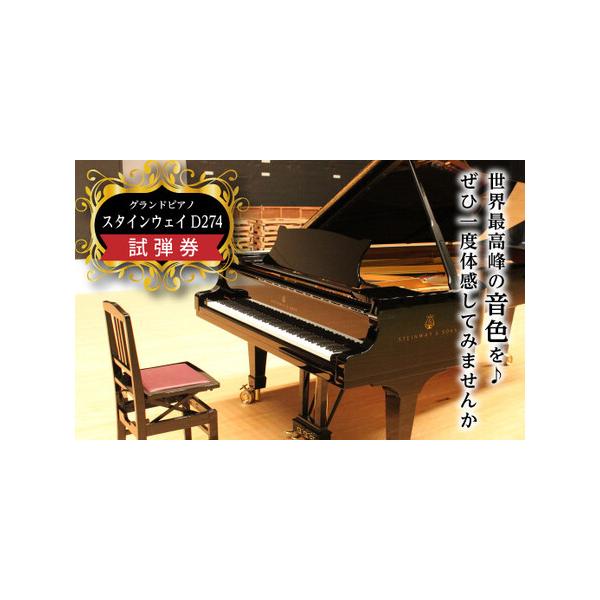 ■ 容量　スタインウェイD274 試弾券　（2時間／5名以内：演奏者含）　■ 配送について　入金確認後、1ヵ月以内に「利用券・予約申請書・返信用封筒」を送付致します。　　タイプ：【常温】