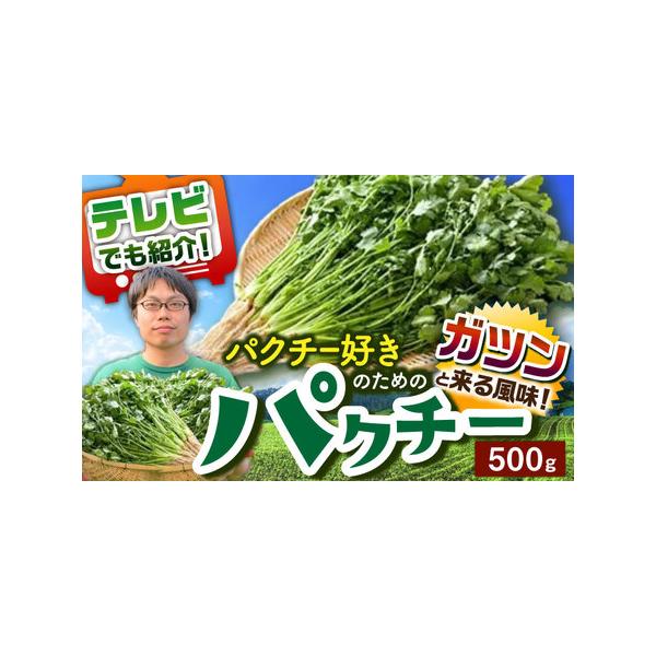 ■ 容量　パクチー 500g■ 配送について　ご入金確認より2週間以内に発送　※生育状況や天候により、発送が前後する可能性がございます。　※賞味期限が大変短いお品となっておりますので、ご不在の予定がありましたら「備考欄」に必ずご記入ください...