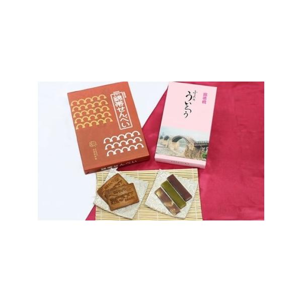 ■ 容量　錦帯せんべい(3枚入×8袋)、 ふるたのういろう詰合せ(小豆9本・抹茶9本・岩根栗6本)■ 配送について　ご入金確認後、順次発送　タイプ：【常温】