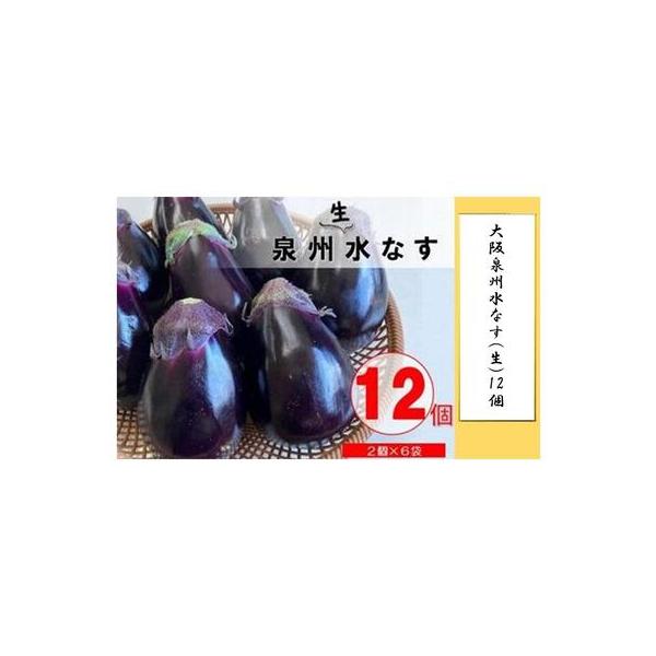 ■ 容量　【2026年発送】　大阪泉州（貝塚市）産水なす（生）２個×６袋（鮮度保持袋入り）　1個当たり約200g　※農作物につき、多少大きさに違いがあります■ 配送について　【2026年発送・予約品】4月初旬ごろ〜順次発送開始（予定）※天候...