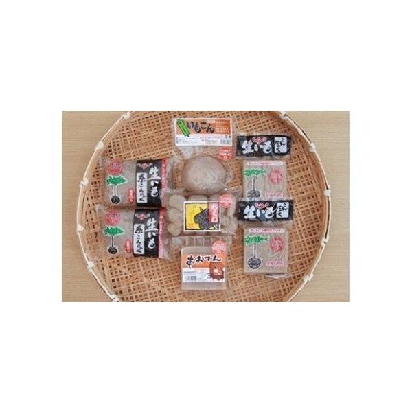 ■ 容量　生芋角こんにゃく(2)、生芋糸こんにゃく(2)、生芋ちくわこんにゃく(1)、生芋手造りこんにゃく(1)、生芋串おでん(1)