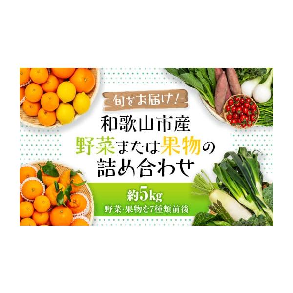 容量約5kg7種類前後の季節野菜または果物の詰め合わせ(※時期により種類数は異なります。)発送期日商品の充実及び品質保持の為、4月〜10月は発送できません。11月〜3月の期間内での発送となります。配送冷蔵 時間指定 別送事業者JAわかやま申...