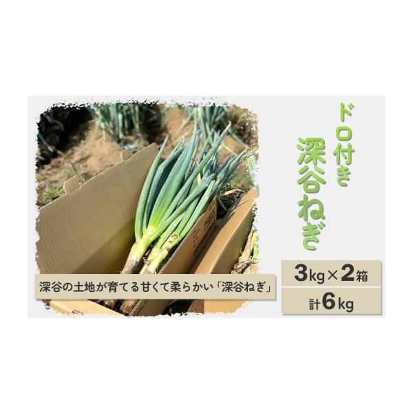 容量深谷ねぎ（ドロ付き）：3kg × 2箱／計6kg消費期限生鮮食品のため、冷暗所で保管の上、お早めにお召し上がりください。発送期日★2025年11月中旬〜2026年4月中旬※発送日は火曜・木曜日のみとなります。 配送常温 時間指定 別送申...