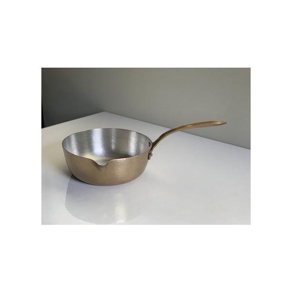 ふるさと納税 伝統技術 新潟県 燕市 「富貴堂」銅片手鍋19cm (金色